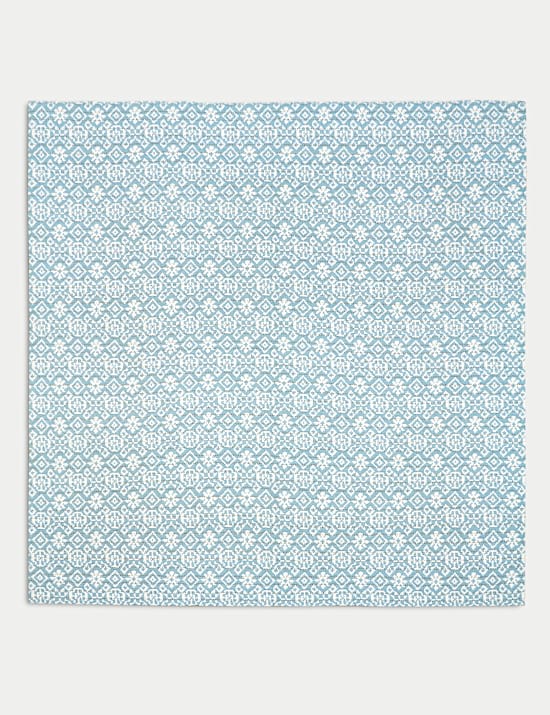 Pure Cotton Ikat Geometric Bedspread