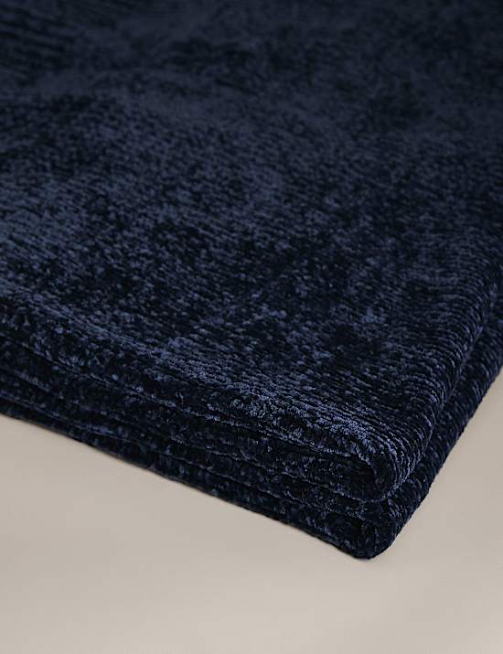 Chenille Knitted Throw