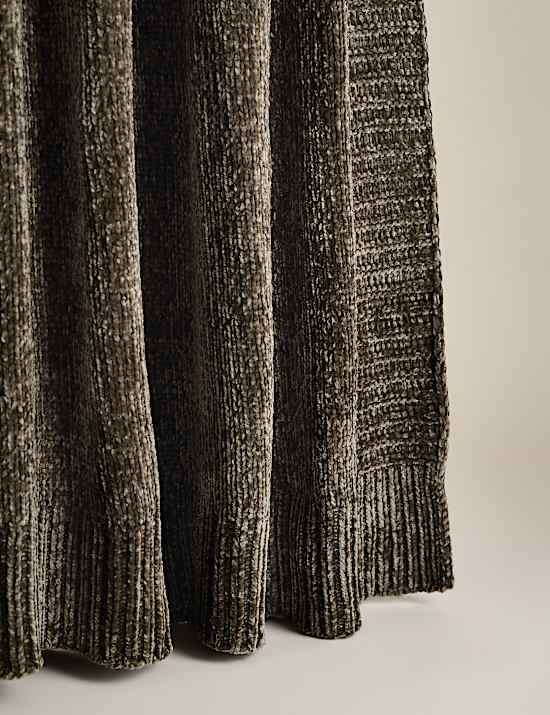 Chenille Knitted Throw