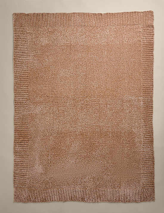 Chenille Knitted Throw