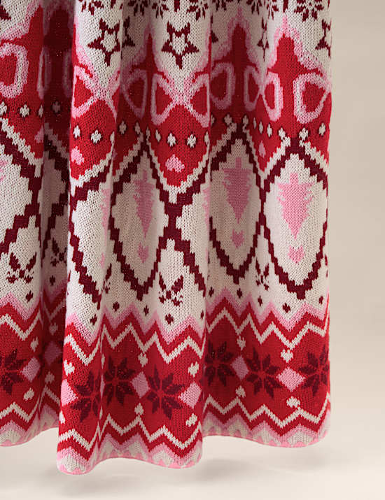 Knitted Fair Isle Throw