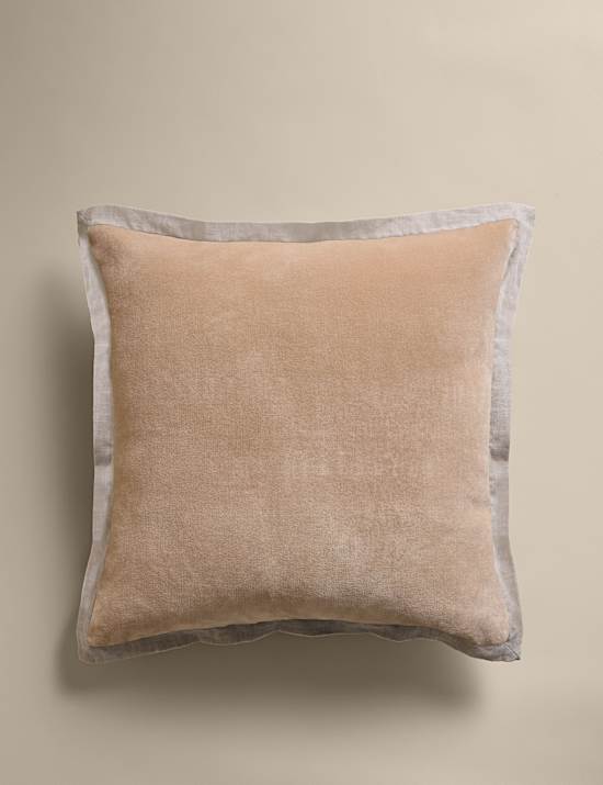 Pure Cotton Velvet Embroidery Panel Cushion