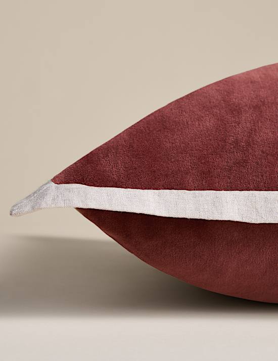 Pure Cotton Velvet Embroidery Panel Cushion