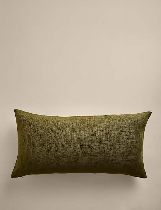Pure Cotton Crewelwork Embroidered Cushion