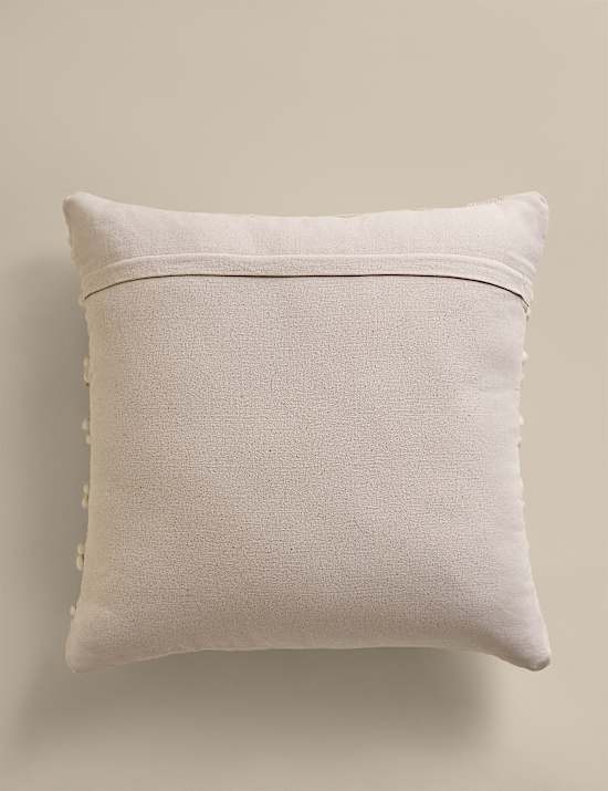 Cotton with Wool Plait Cushion