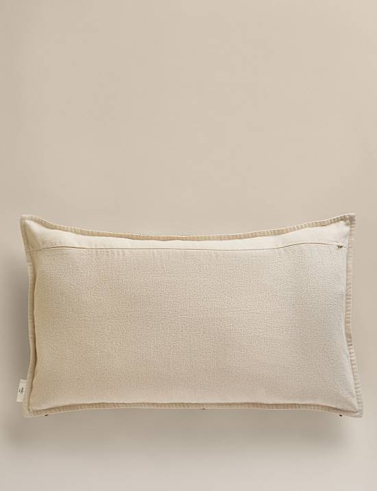 Pure Cotton Embroidered Bolster Cushion