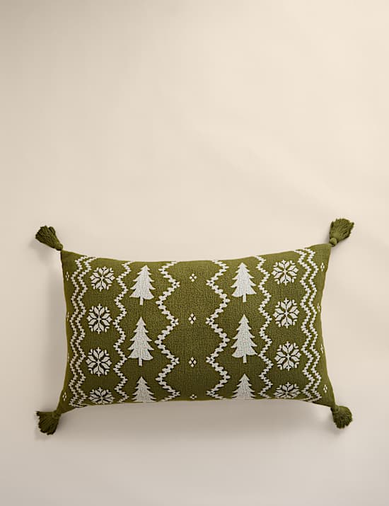 Pure Cotton Knitted Bolster Cushion