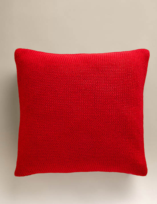Knitted Bow Cushion