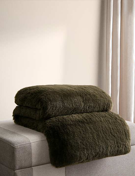Faux Fur Throw