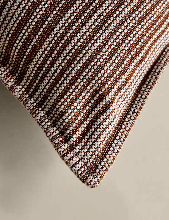 Pure Cotton Woven Stripe Cushion
