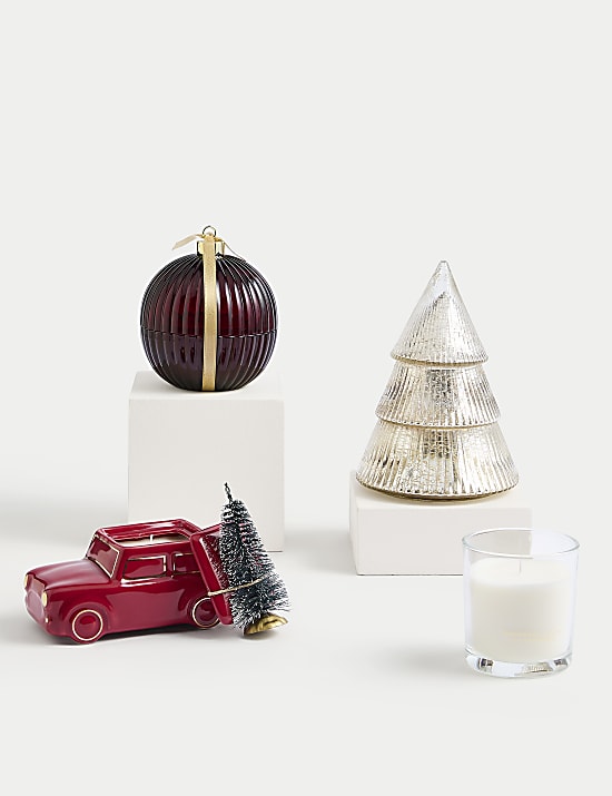 Mandarin, Clove & Cinnamon Christmas Tree Candle