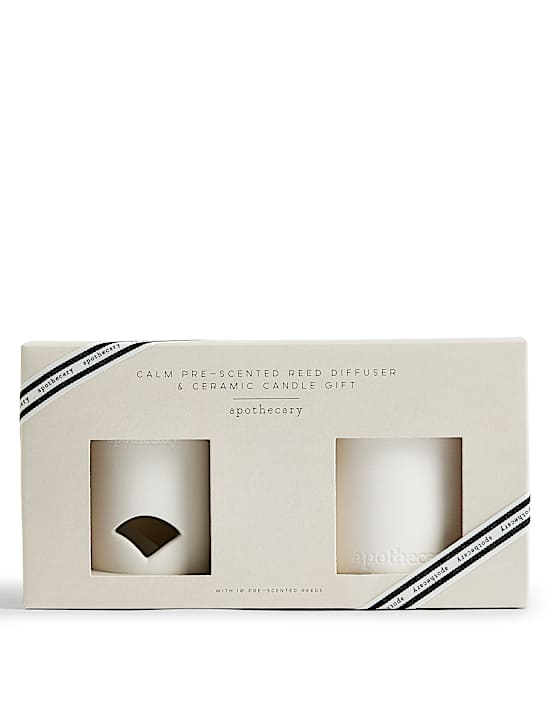 Calm Pre-Scented Diffuser & Candle Gift Set