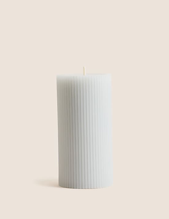 Ridged Pillar Candle