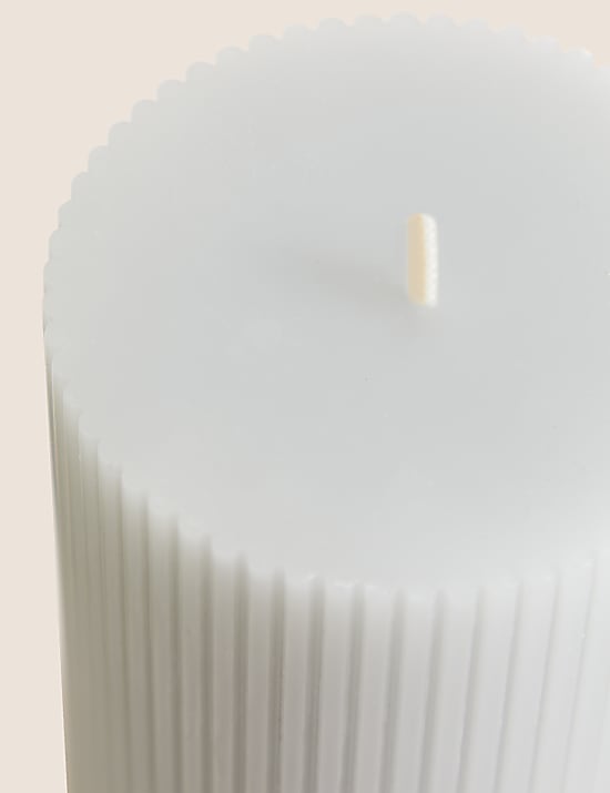 Ridged Pillar Candle