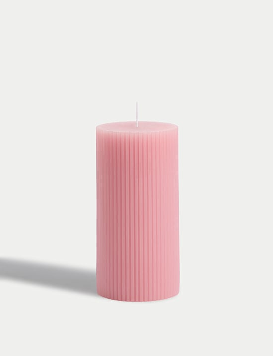 Ridged Pillar Candle
