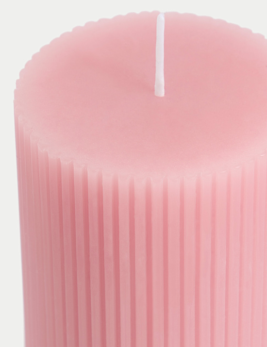 Ridged Pillar Candle