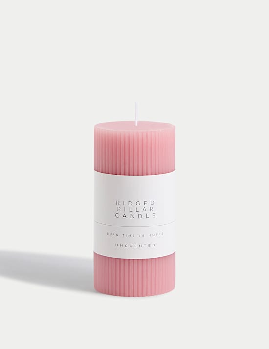 Ridged Pillar Candle