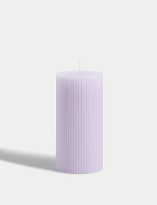 Ridged Pillar Candle