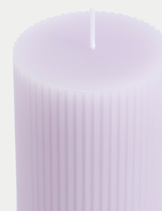 Ridged Pillar Candle