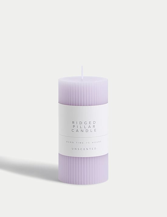 Ridged Pillar Candle