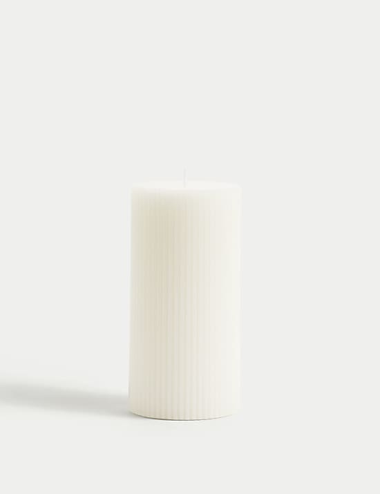 Ridged Pillar Candle