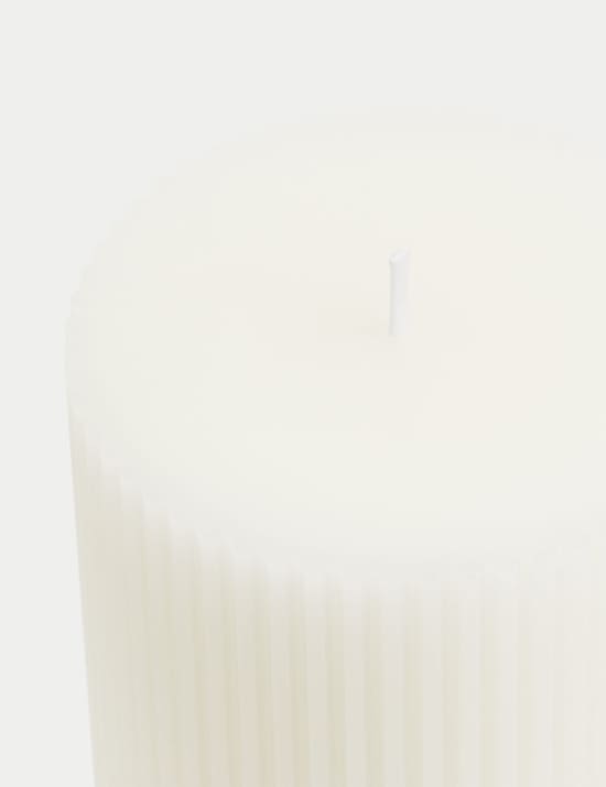 Ridged Pillar Candle