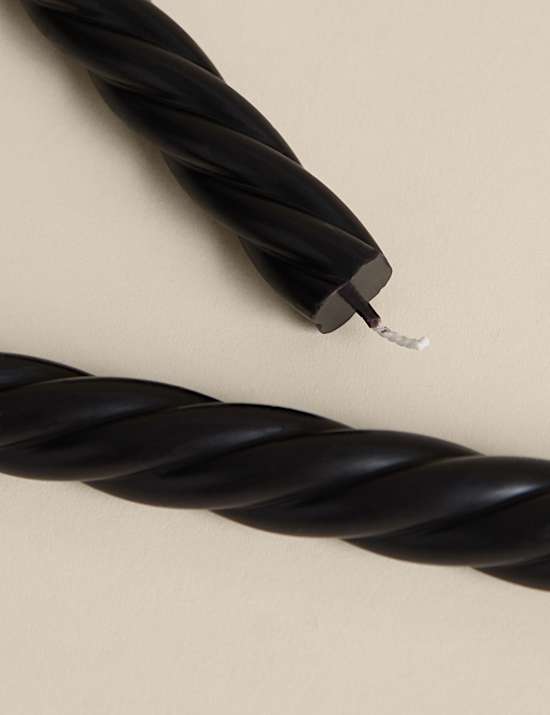 Set of 2 Twisted Dinner Candles