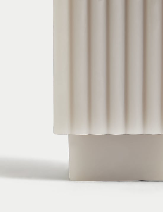 Square Ridged Pillar Candle