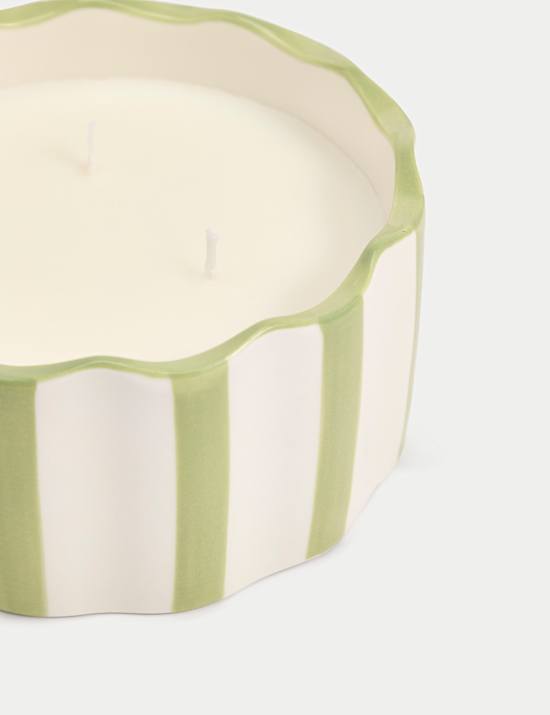 Yuzu & Pomegranate Scallop 3 Wick Candle