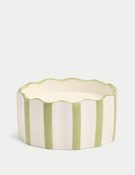 Yuzu & Pomegranate Scallop 3 Wick Candle