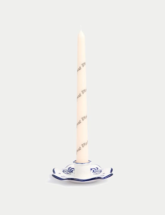 Set of 2 Just Married Dinner Candles