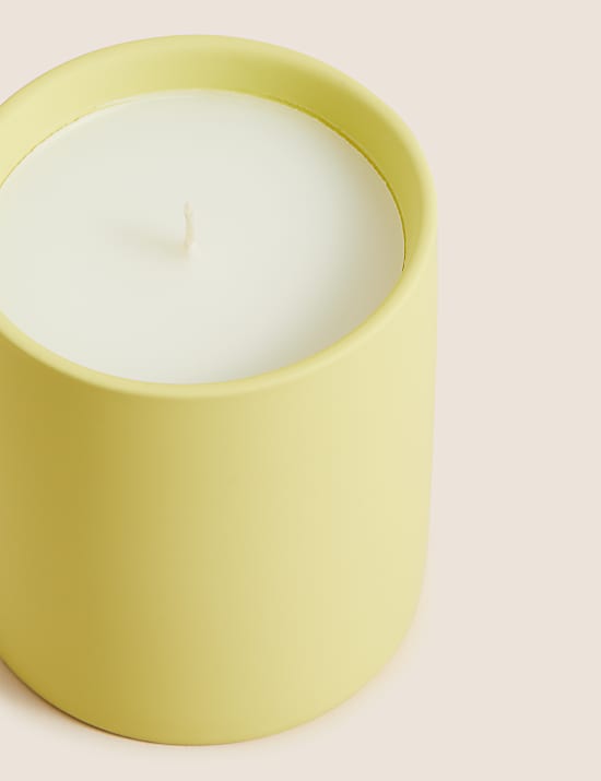 Soft Lemon Scented Ceramic Candle
