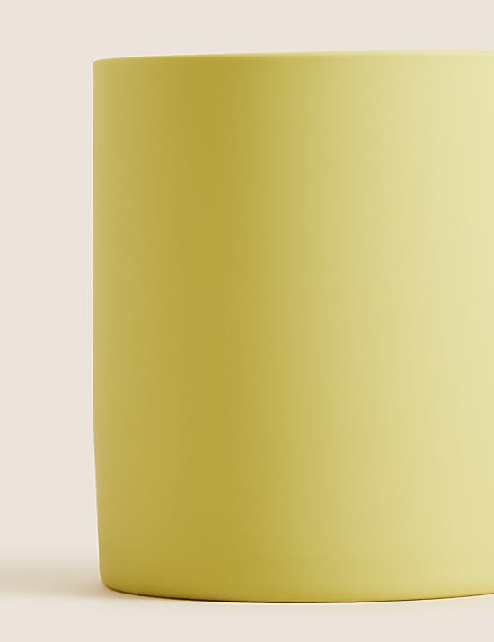 Soft Lemon Scented Ceramic Candle