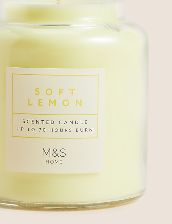 Soft Lemon Jar Candle