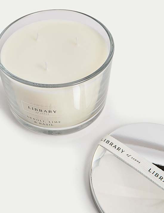 Neroli, Lime & Basil 3 Wick Candle