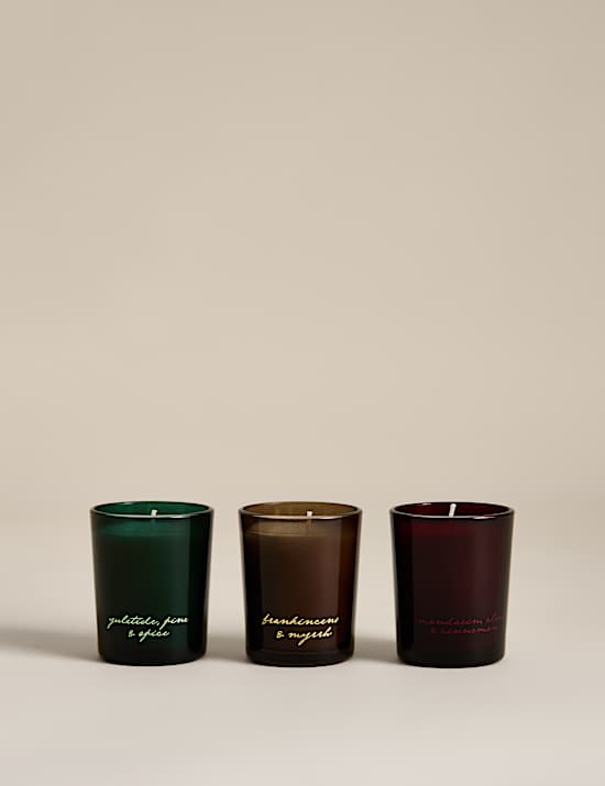Set of 3 Mini Votive Candles