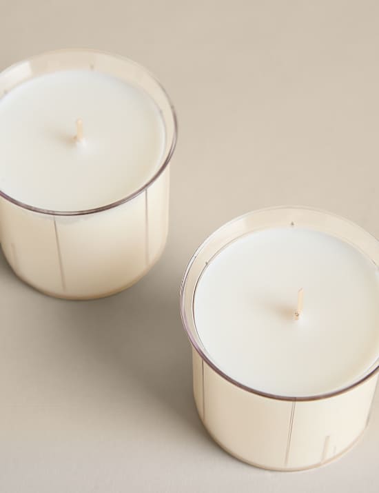 Lot de 2 recharges de bougie parfum n&eacute;roli, citron vert & bergamote