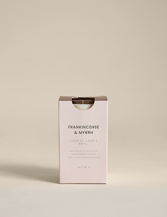 Set of 2 Frankincense & Myrrh Candle Refills