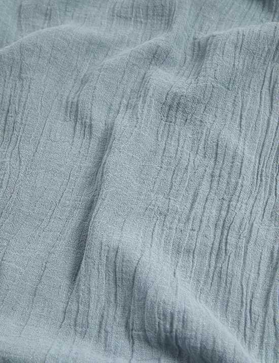 Linen Blend Fringed Scarf