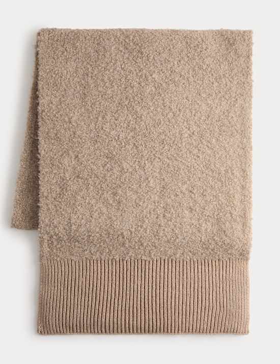 Boucle Knit Scarf