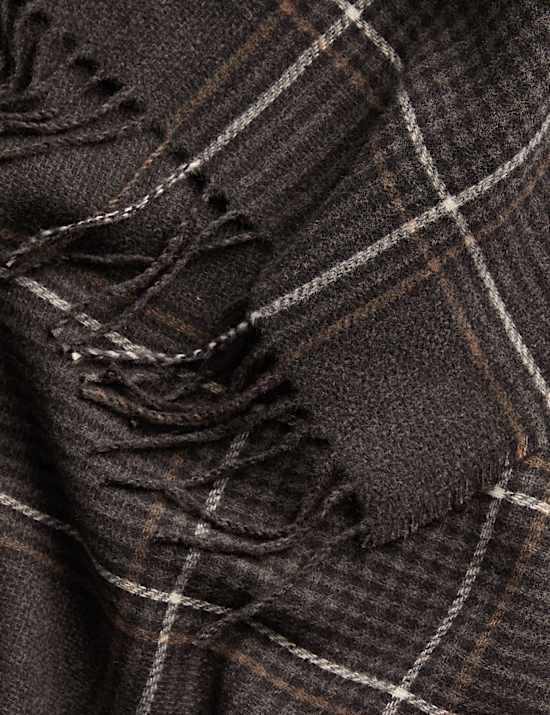 Woven Checked Scarf