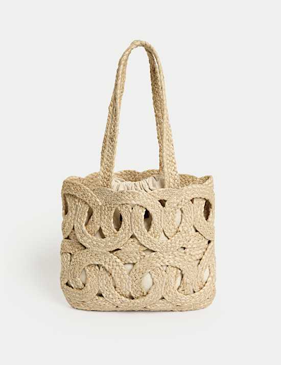 Straw Woven Tote Bag