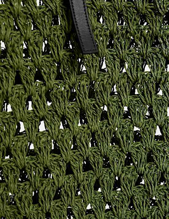 Tote Bag aus Papier in Stroh-Optik