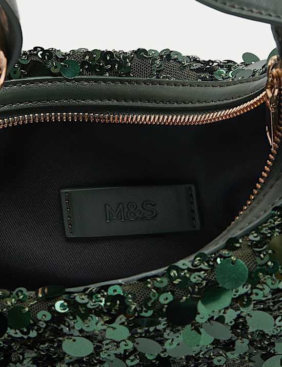 Soepel tasje met lovertjes