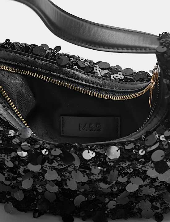 Sequin Top Handle Grab Bag
