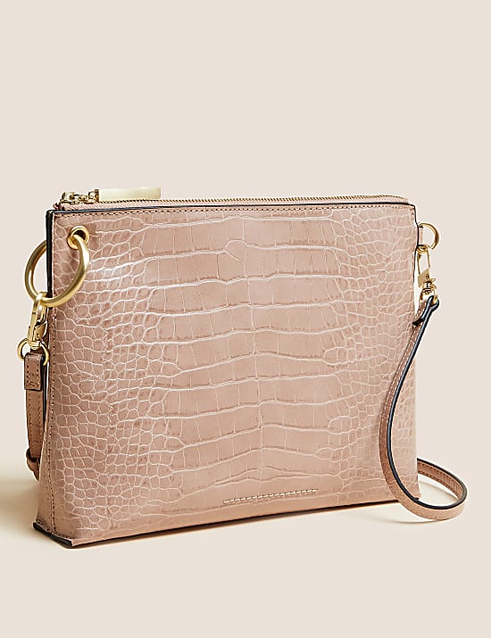 Faux Leather Cross Body Bag