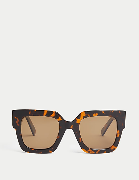Acetate Square Preppy Sunglasses