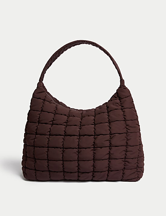 Nylon Quilted Shoulder Bag