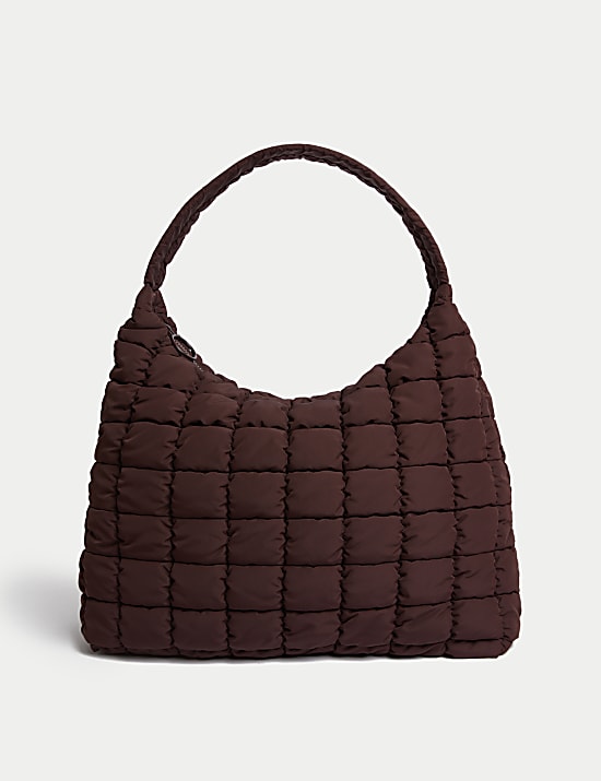 Nylon Quilted Shoulder Bag