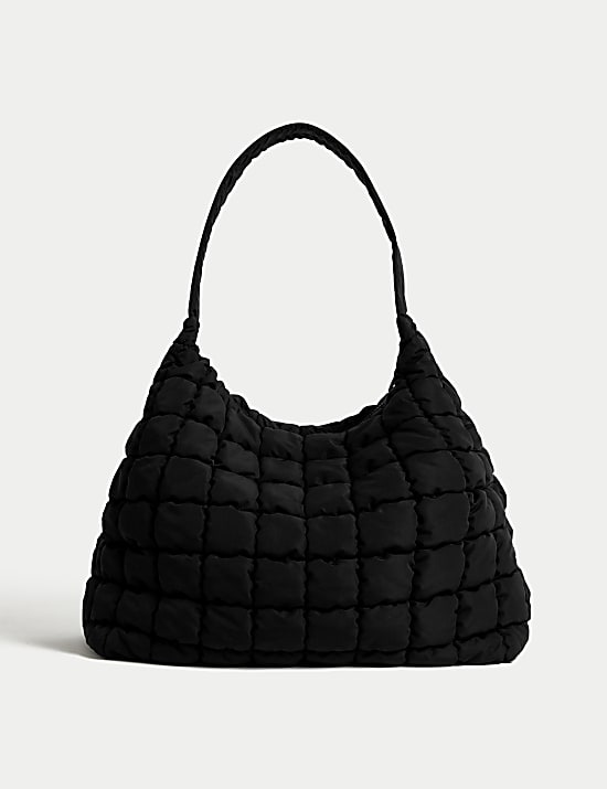 Nylon Quilted Shoulder Bag